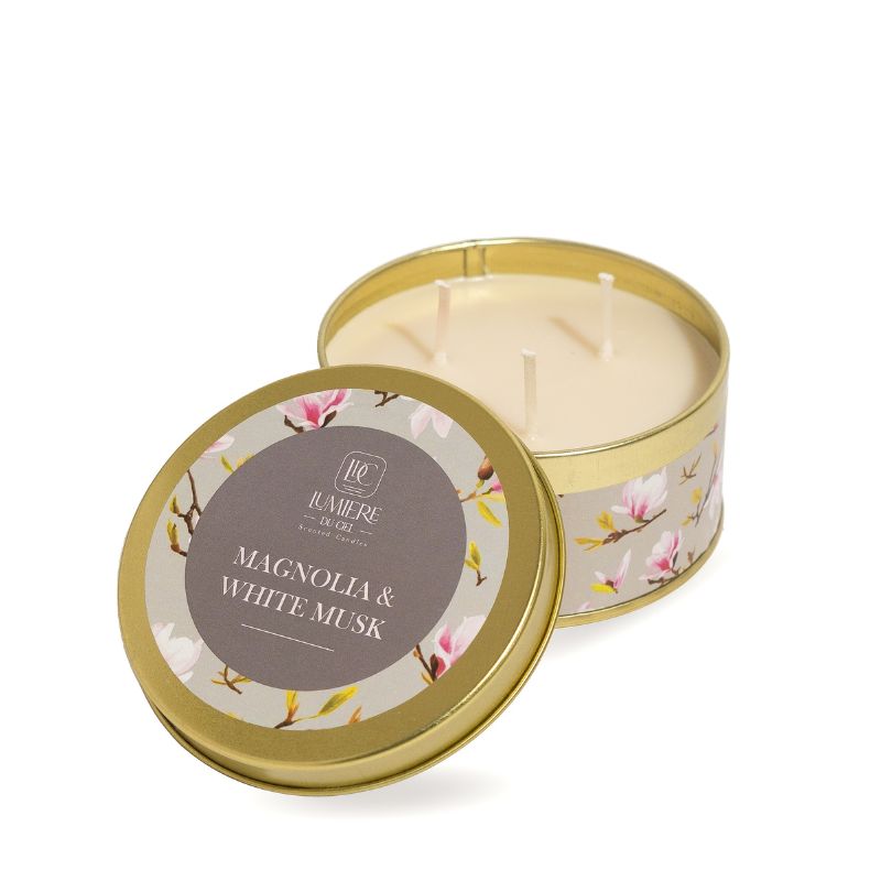 Vela Metal Magnolia y Almizcle