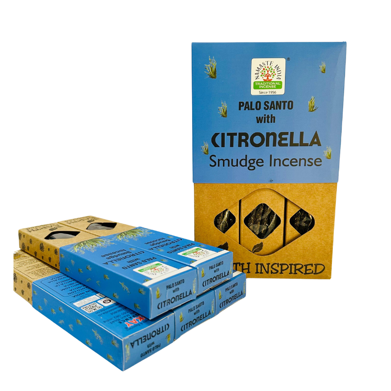 Incienso Orgánico Palo Santo con Citronella