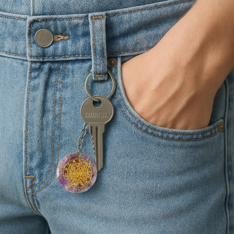 Llavero Piedra Amatista - Horóscopo