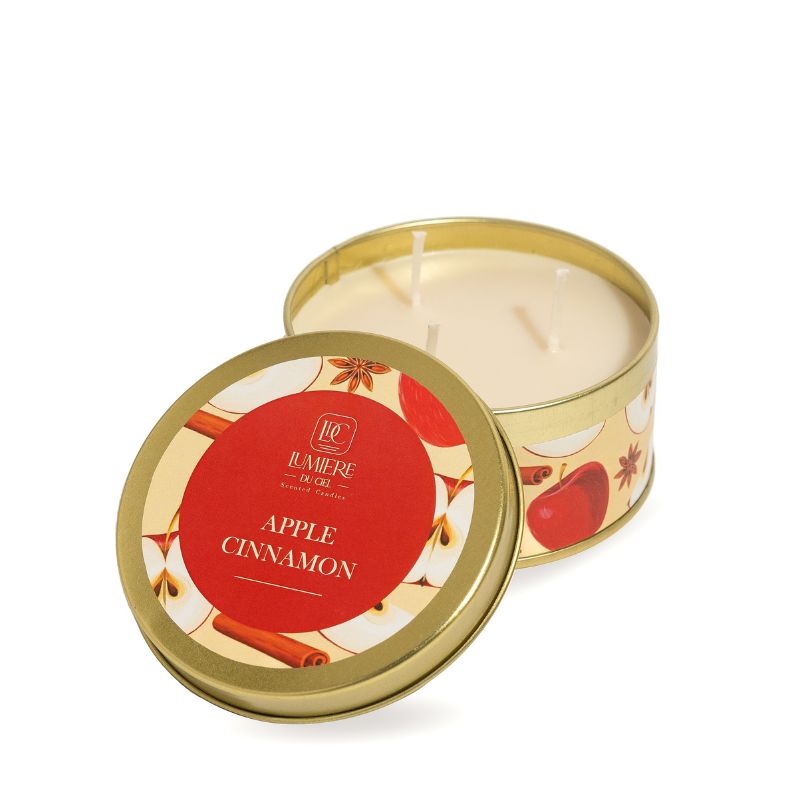 Vela Metal Manzana Canela