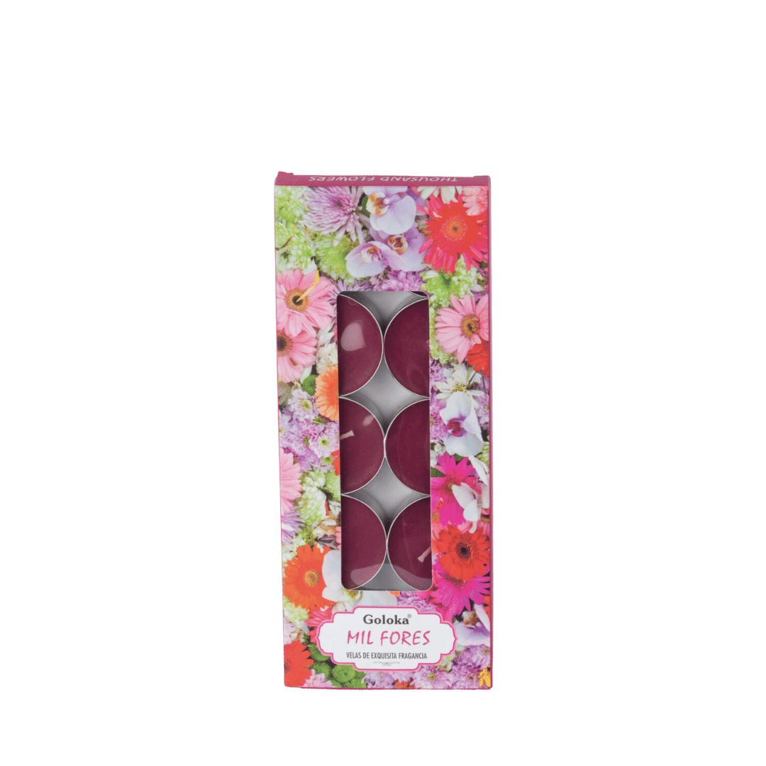Vela Tealight Mil Flores