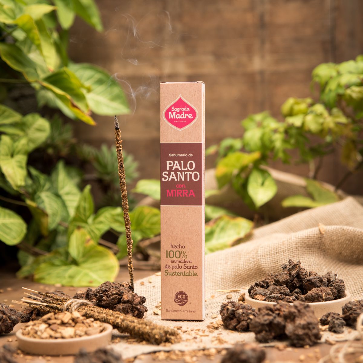 Sahumerio Palo Santo con Mirra