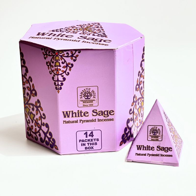 Incienso en Pirámide Salvia Blanca