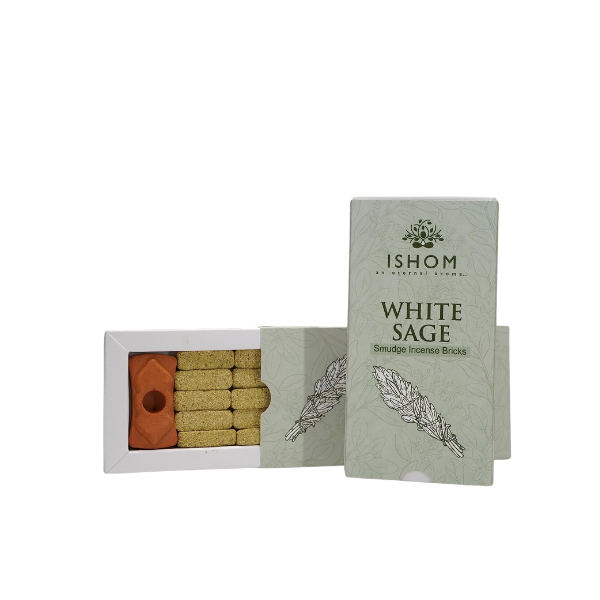 Ladrillos de Incienso Salvia Blanca