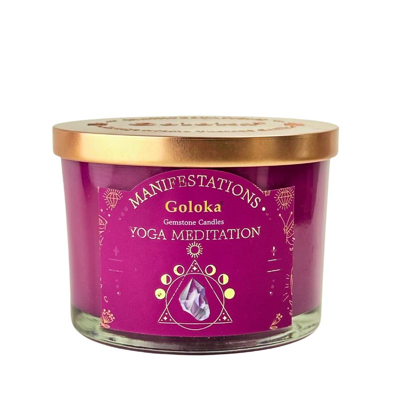 Vela Palo Santo con Amatista - Meditación Yoga