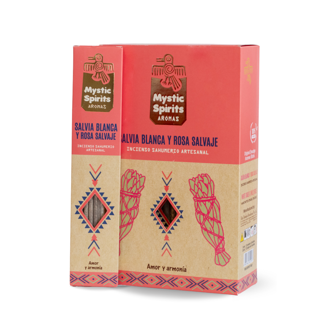 Incienso Salvia Blanca + Rosa Salvaje