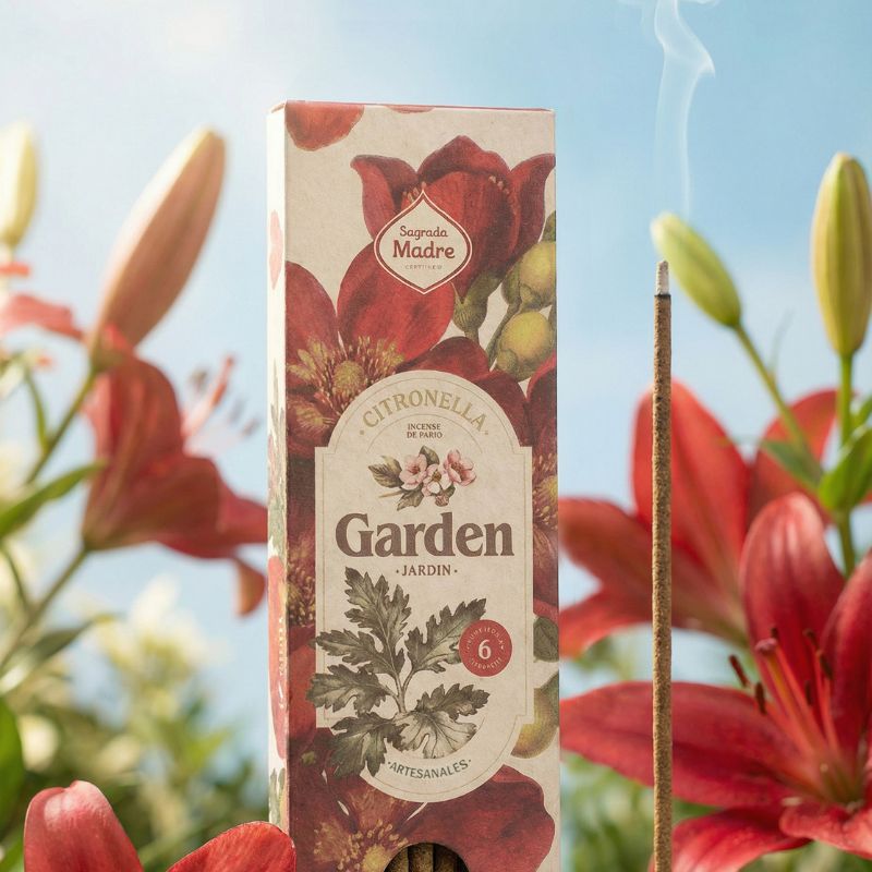 Sahumerio Garden Citronella Lirios Rojos
