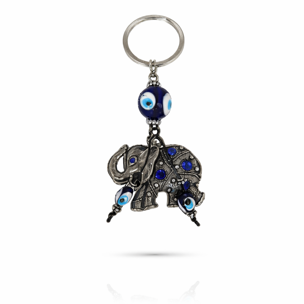 Llavero Ojo Turco Elefante Silver