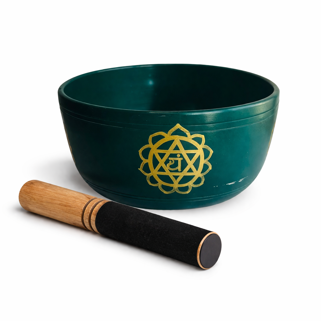 Cuenco Tibetano Verde YAM 18 cm