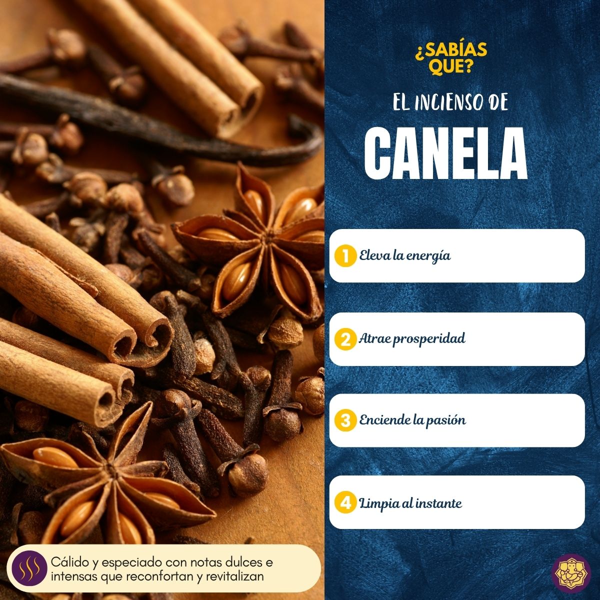 Incienso Cascada Golden Indian Canela 10 conos