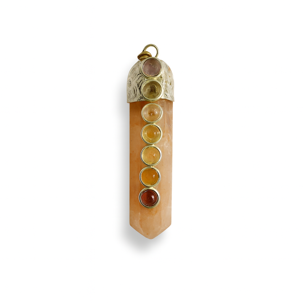 Colgante 7 Chakra con Cornalina
