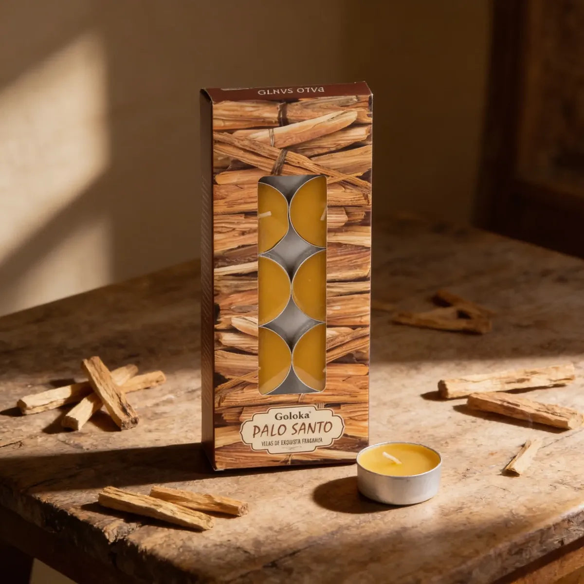 Vela Tealight Palo Santo
