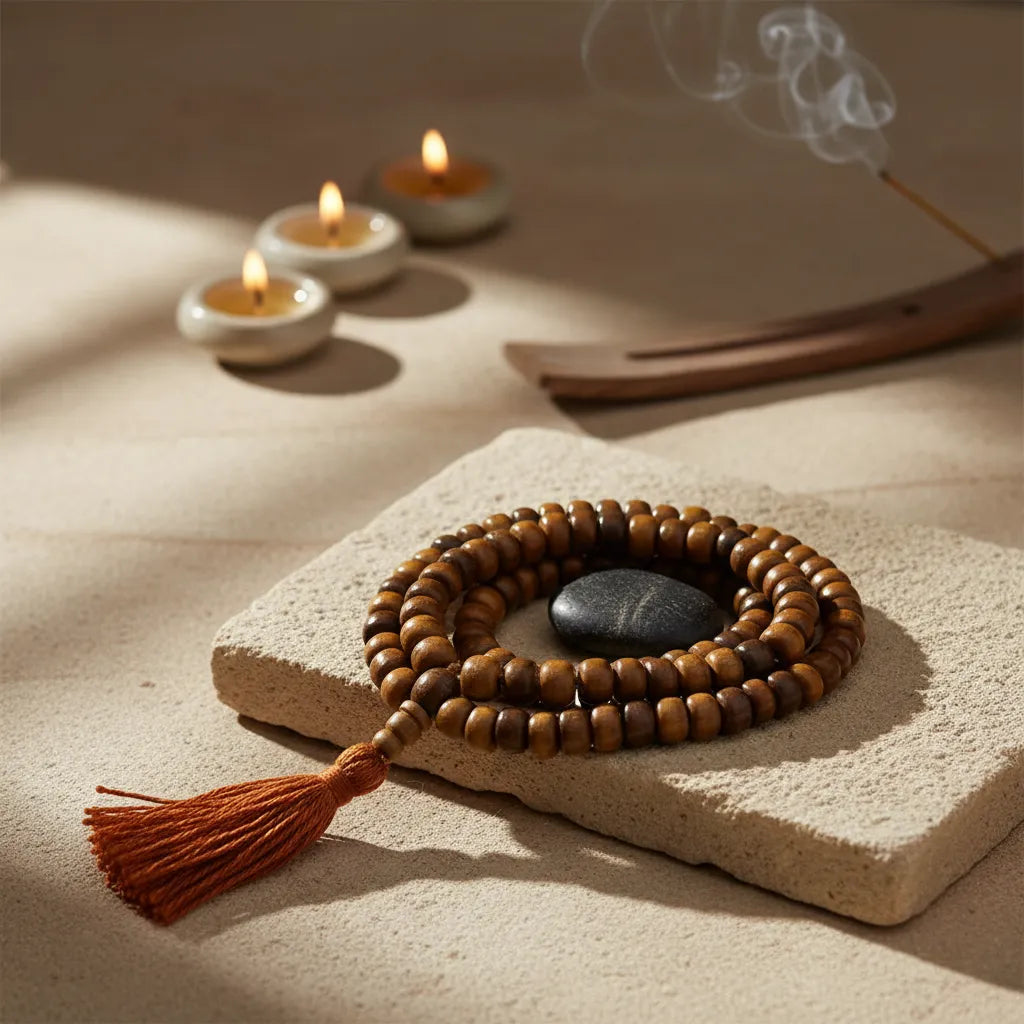 Japa Mala Clásico Marrón 8mm
