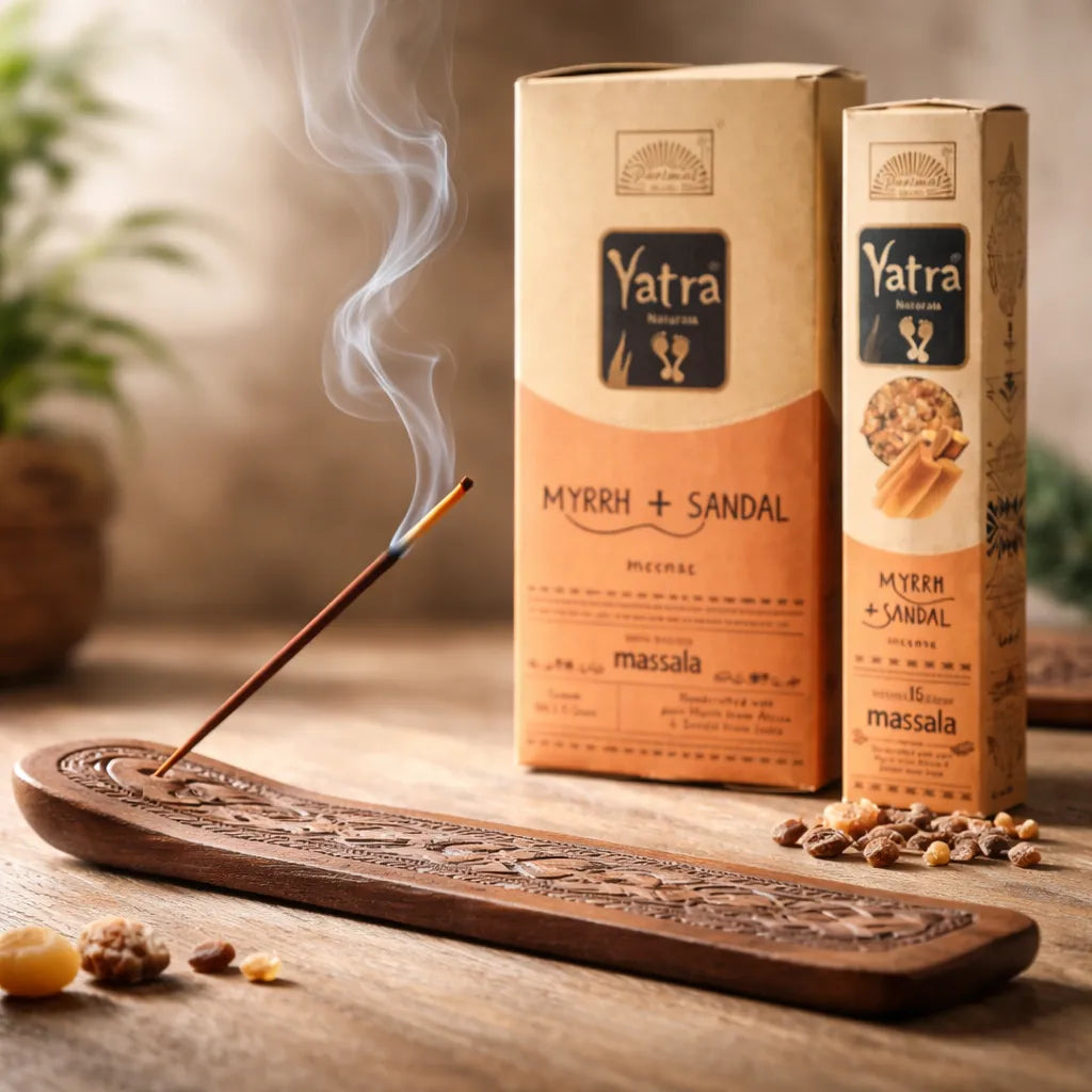 Incienso Yatra Mirra y Sandalo