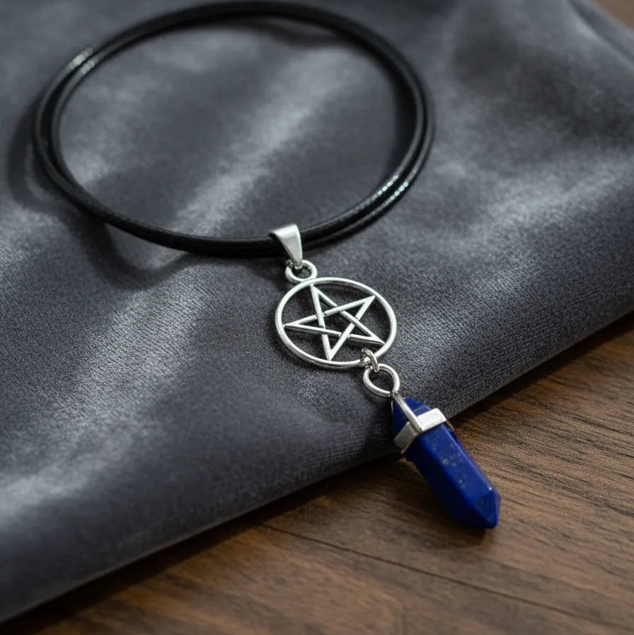 Colgante Estrella de Punta Lapis Lázuli