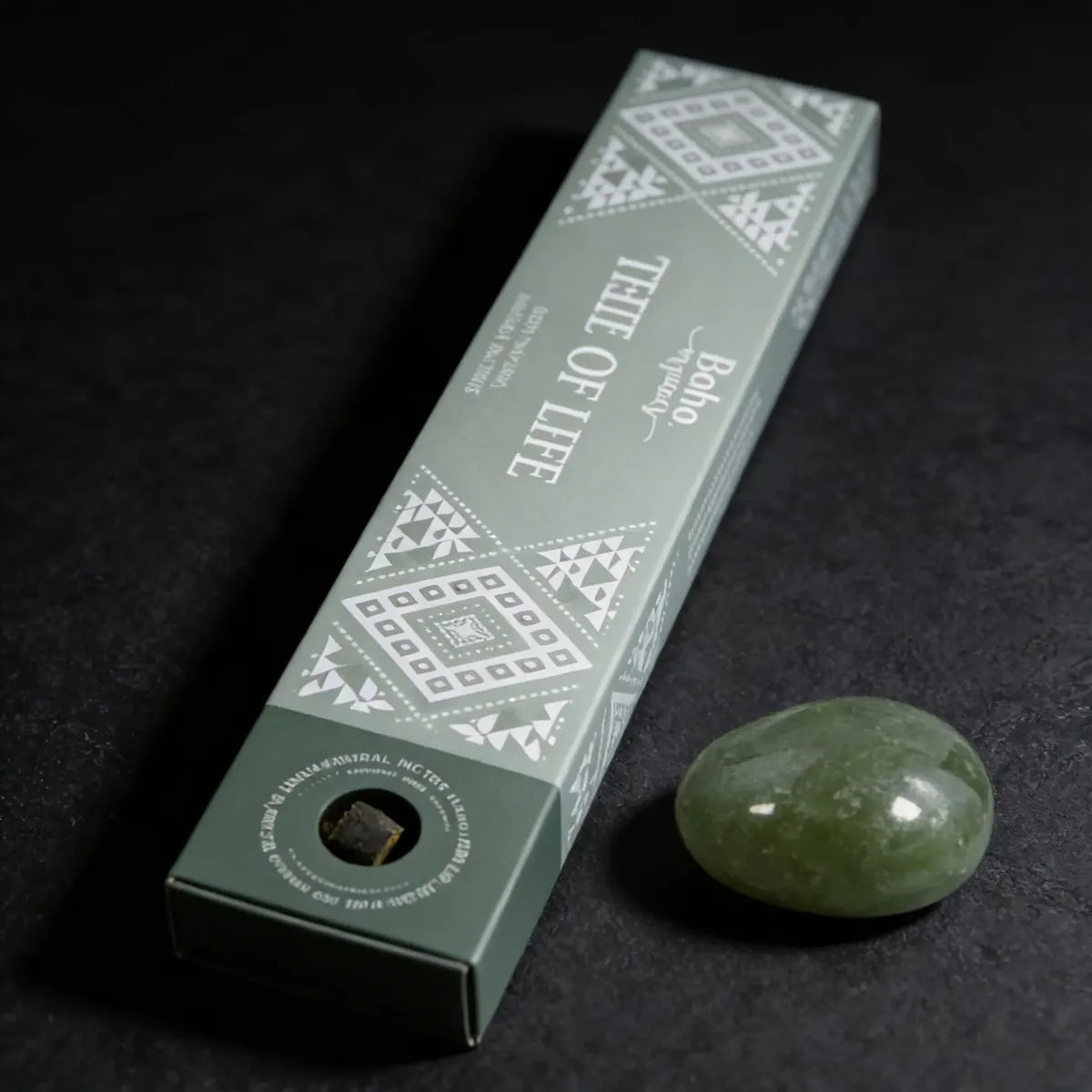 Incienso Árbol de la Vida con Jade Verde