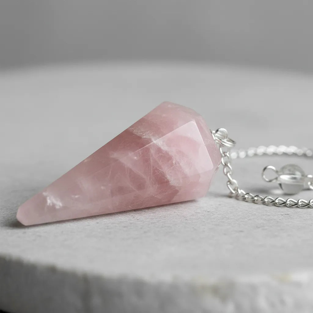 Péndulo Cuarzo Rosa