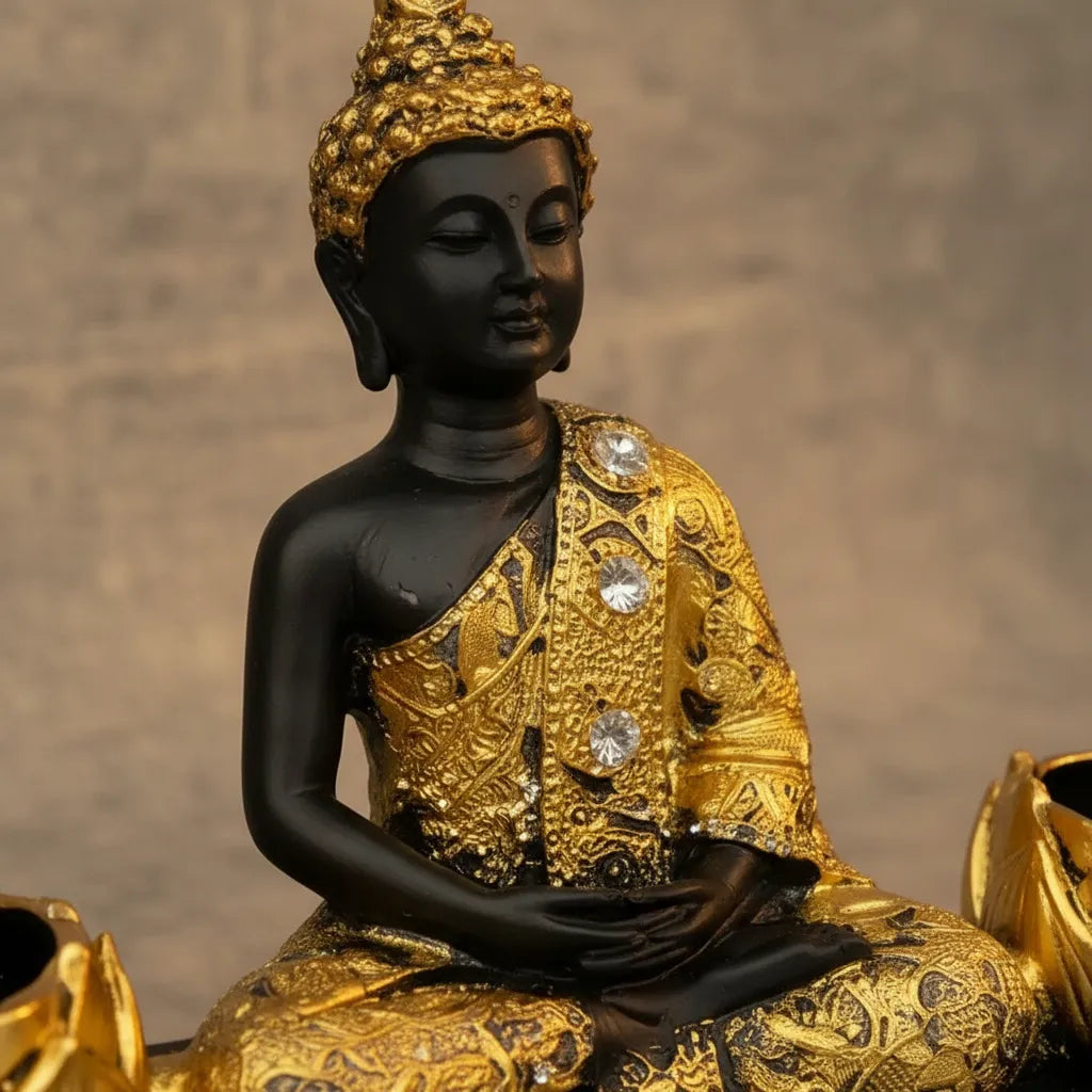 Porta Vela Siddharta Black&Gold