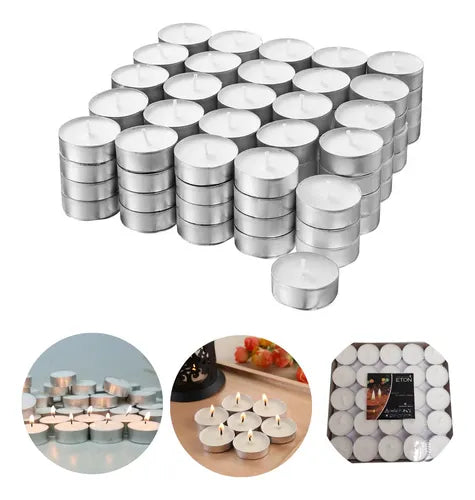 Pack 50 Velas Tealight 4 horas