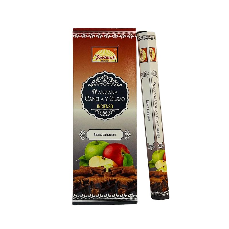 Incienso Manzana Canela Clavo - Parimal Hexagonal