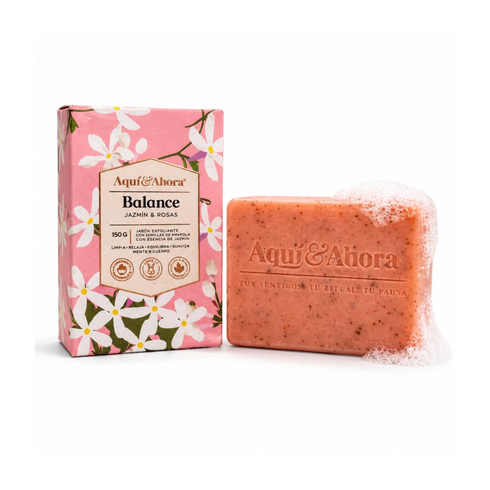 Jabón Aromático Balance Jazmín Rosas 150 Gr