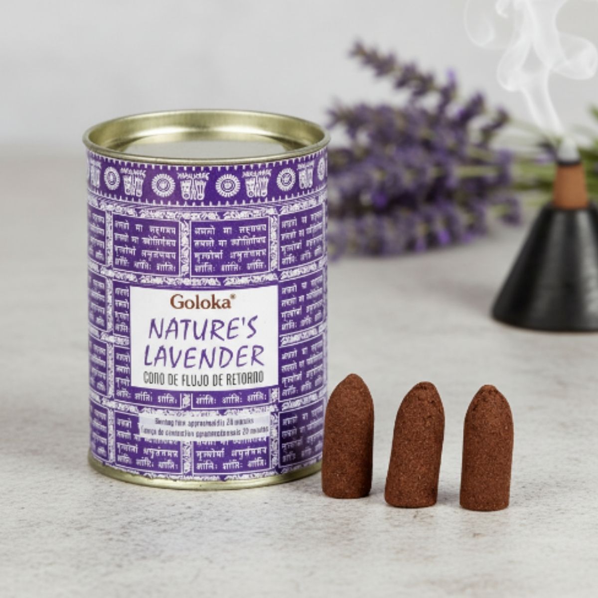 Incienso Cascada Nature's Lavander 24 conos