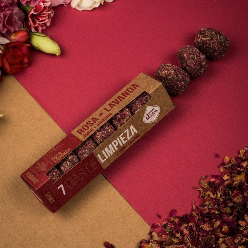 Pastillas 7 Dias de Limpieza Rosa y Lavanda