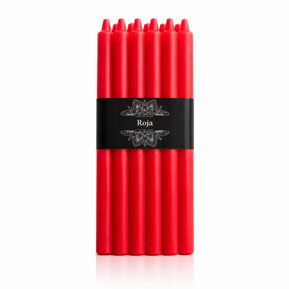 Vela Larga Roja 10 u.