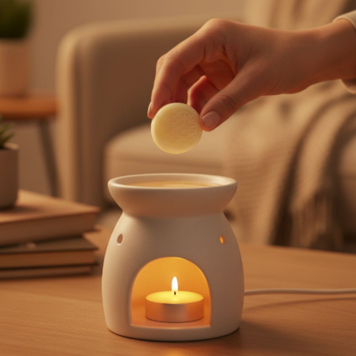 Pastilla Cera de Soya Rosa