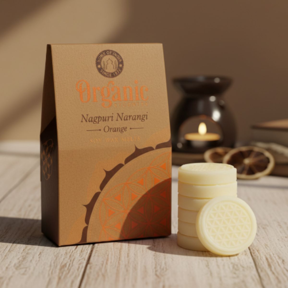 Pastilla Cera Aromática Naranja