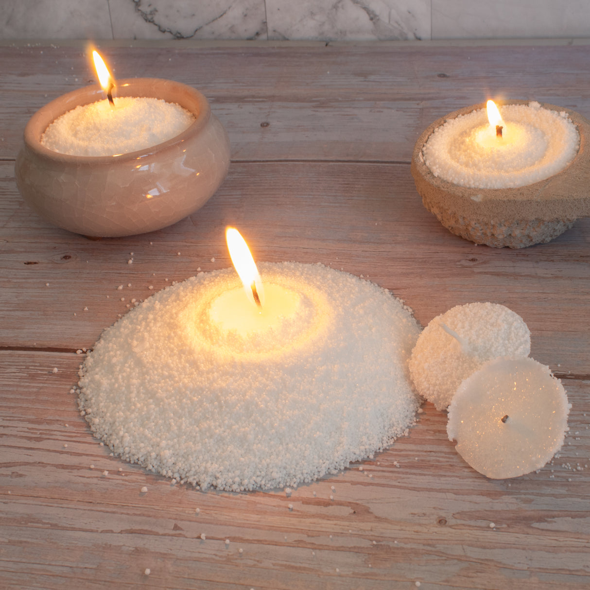 Vela de Arena Perlada Vainilla 250gr