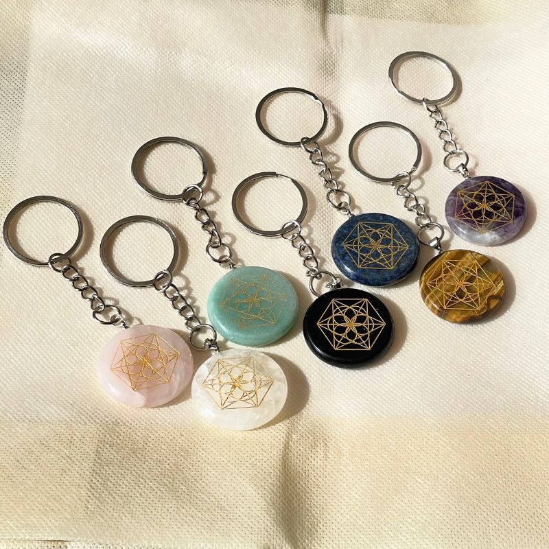 Llavero Piedra Onix - Mandala