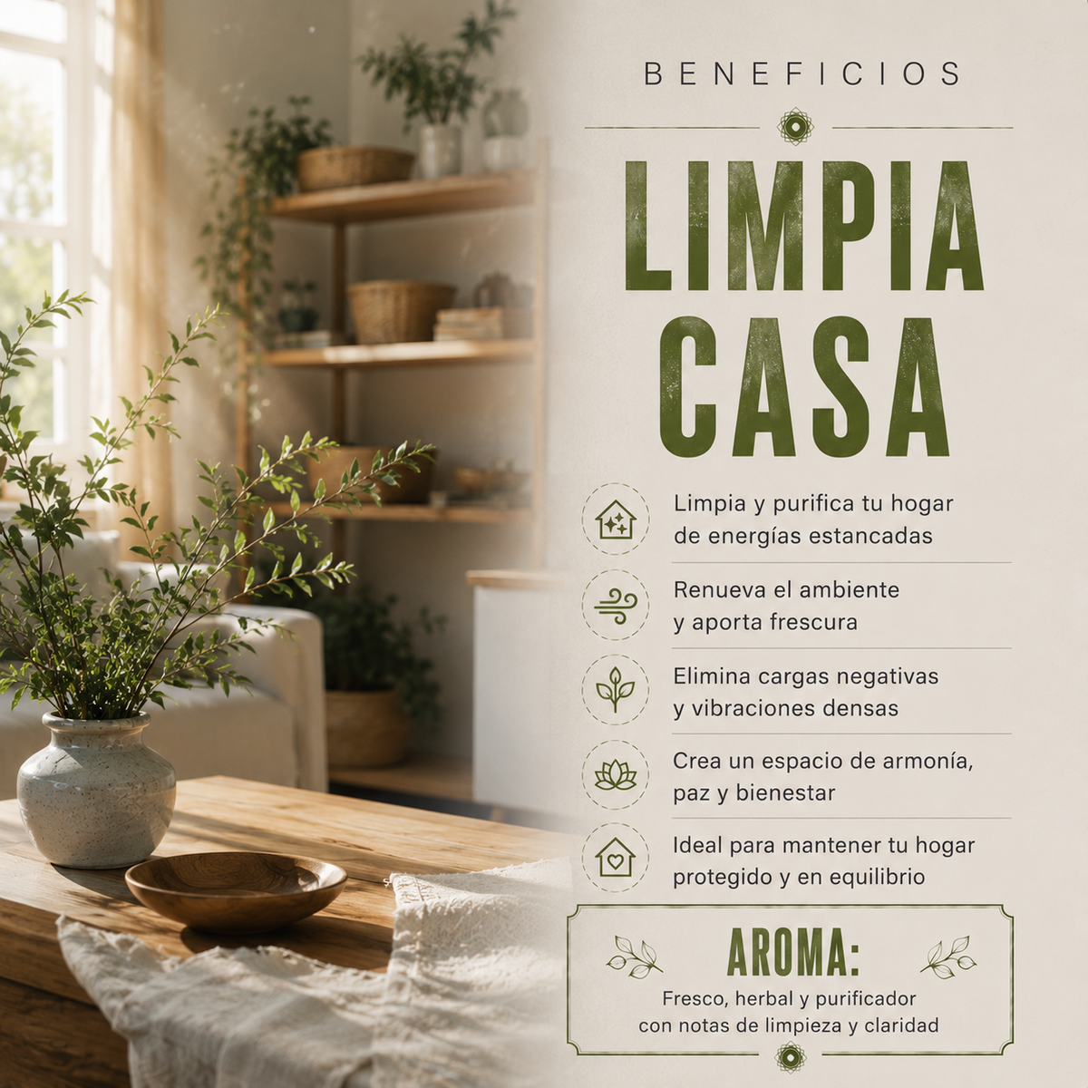 Copitas de Incienso Limpia Casa 12 copas