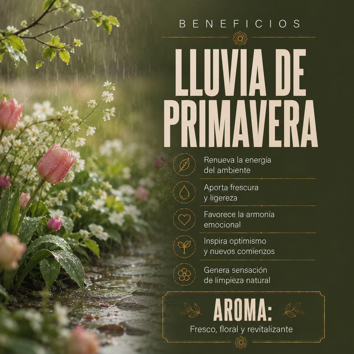 Vela Lluvia de Primavera 1.5kg