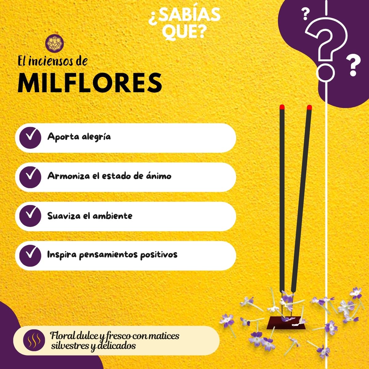 Incienso en Cono Milflores