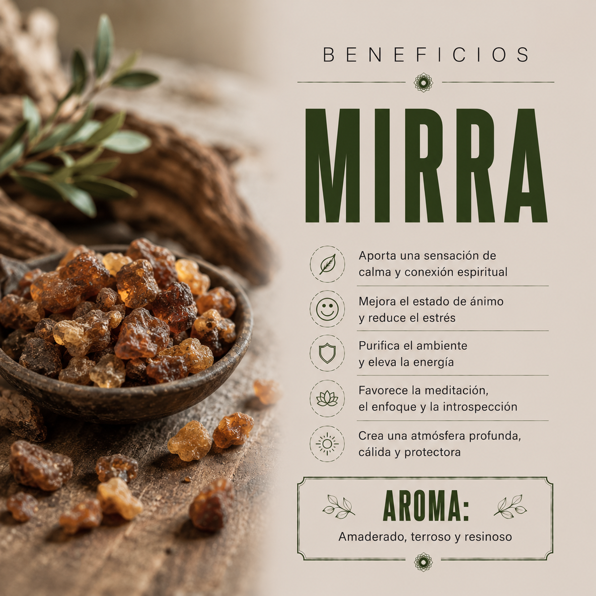 Incienso Orgánico Mirra