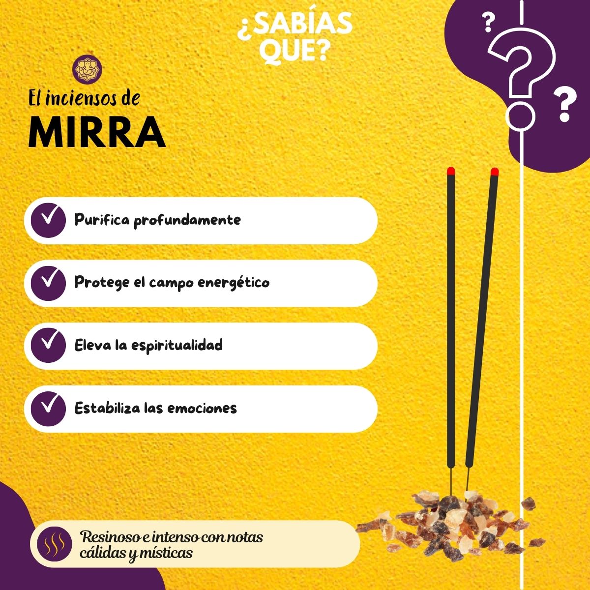 Incienso Natural Mirra