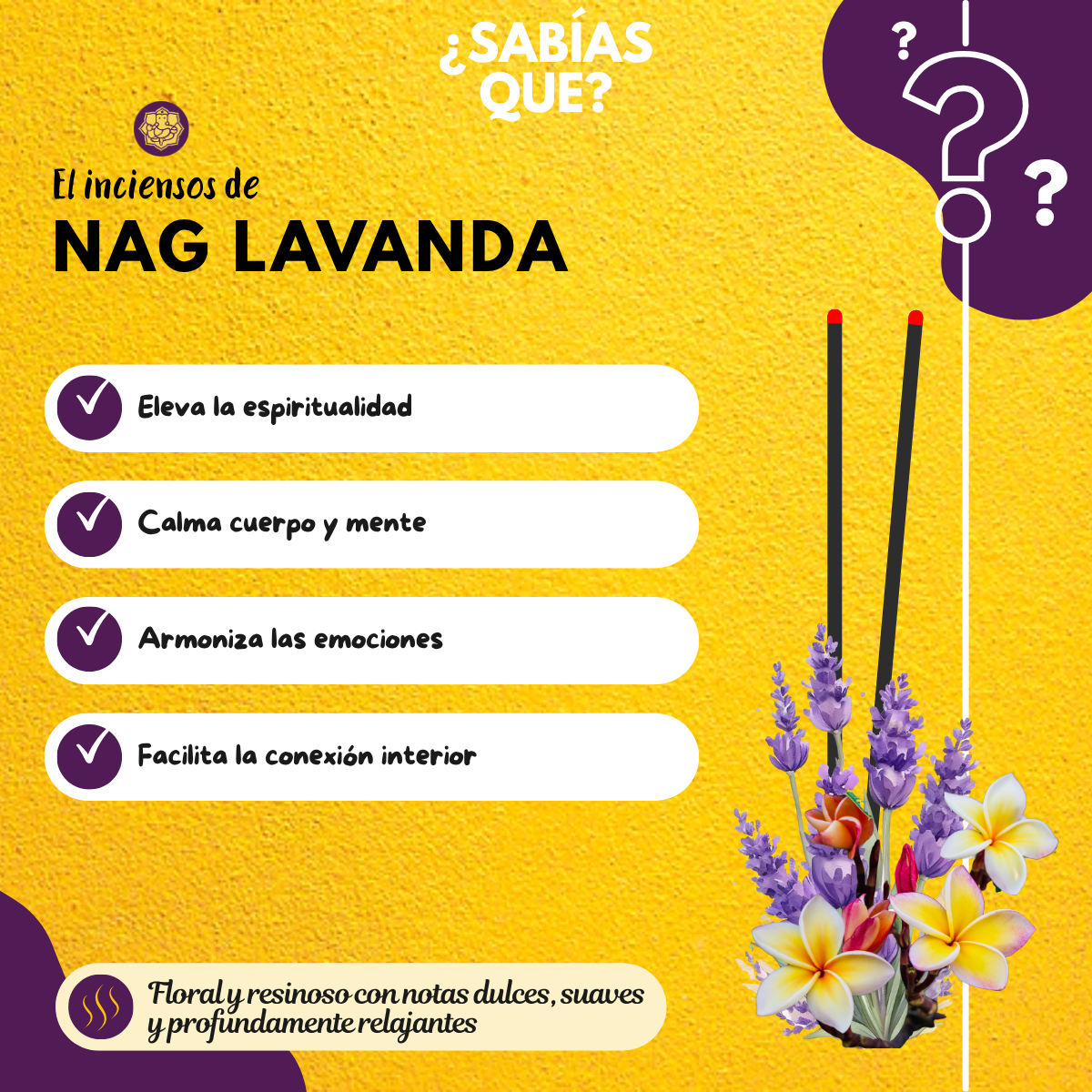 Incienso Nag Champa Lavanda