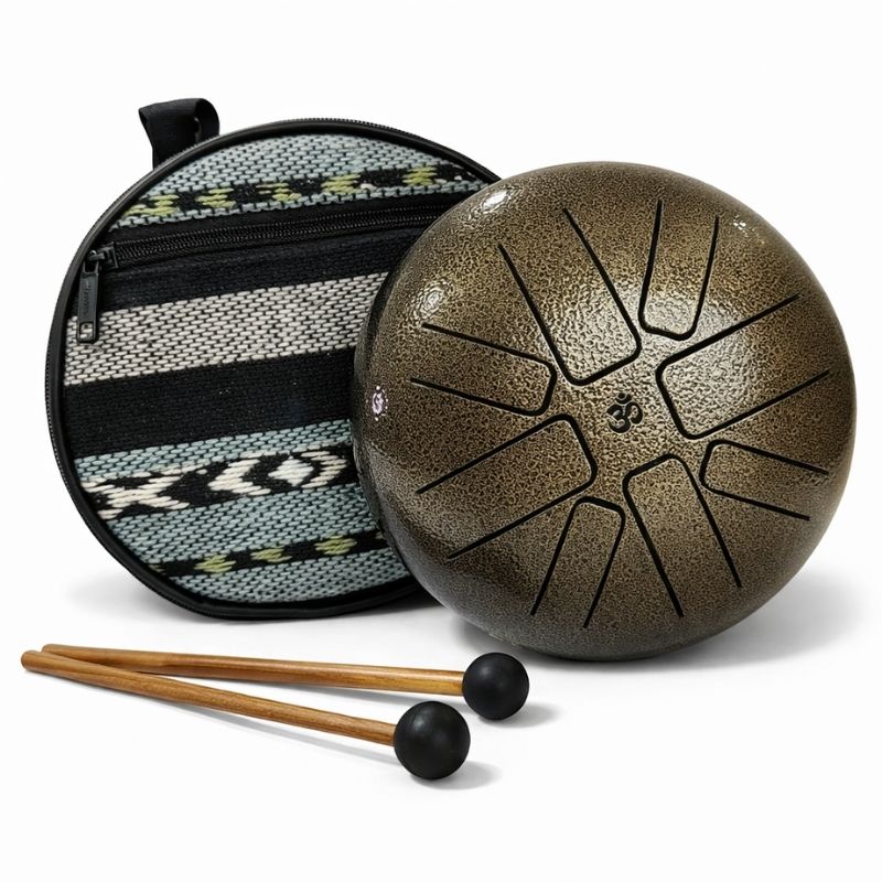 Hand Drum Bronce Envejecido 16 cm