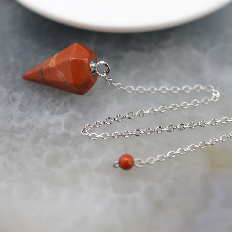 Péndulo Mini Jaspe Rojo