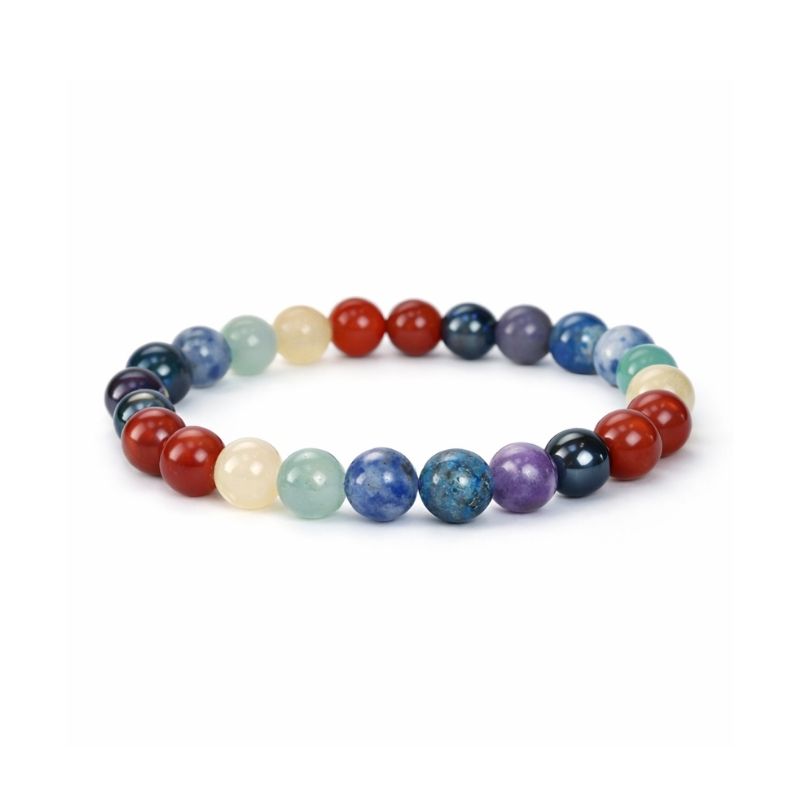 Pulsera 7 Chakras Natural 8mm