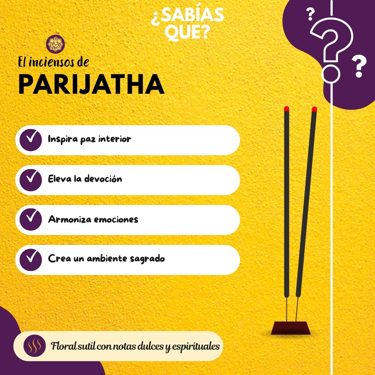 Incienso Nature's Parijatha