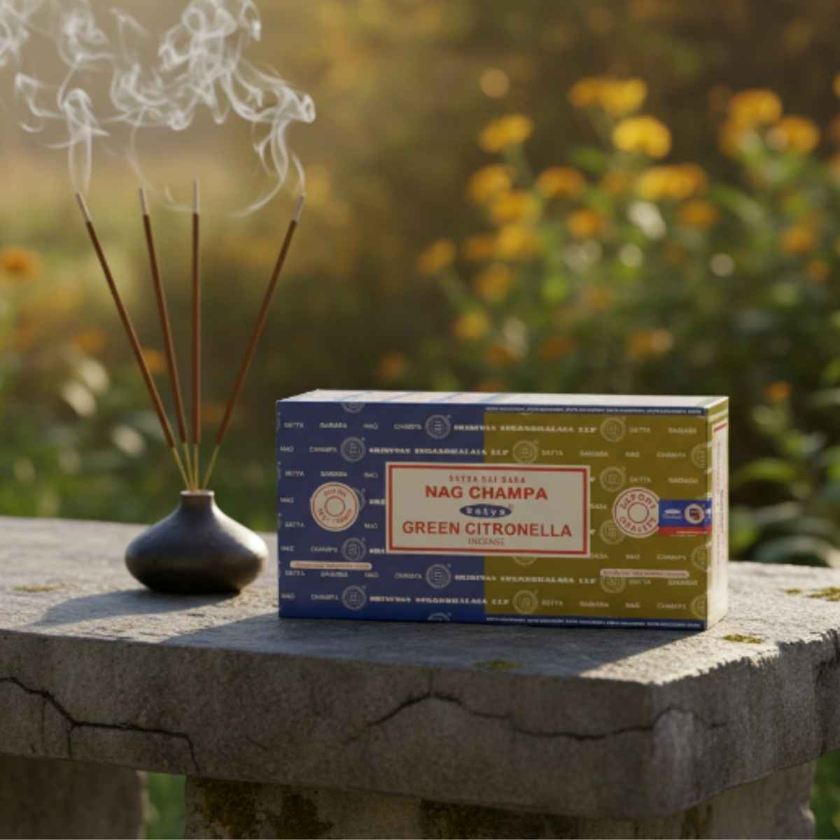 Incienso Duo Nag Champa y Green Citronella