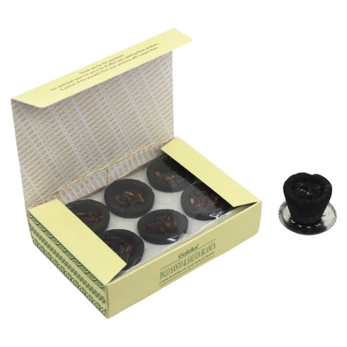 Copitas de Incienso Palo Santo y Salvia Blanca