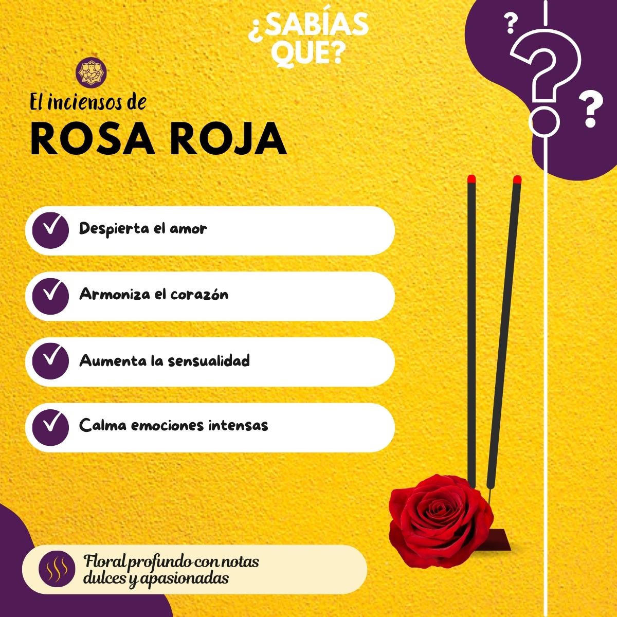 Incienso Jumbo Rosa Natural