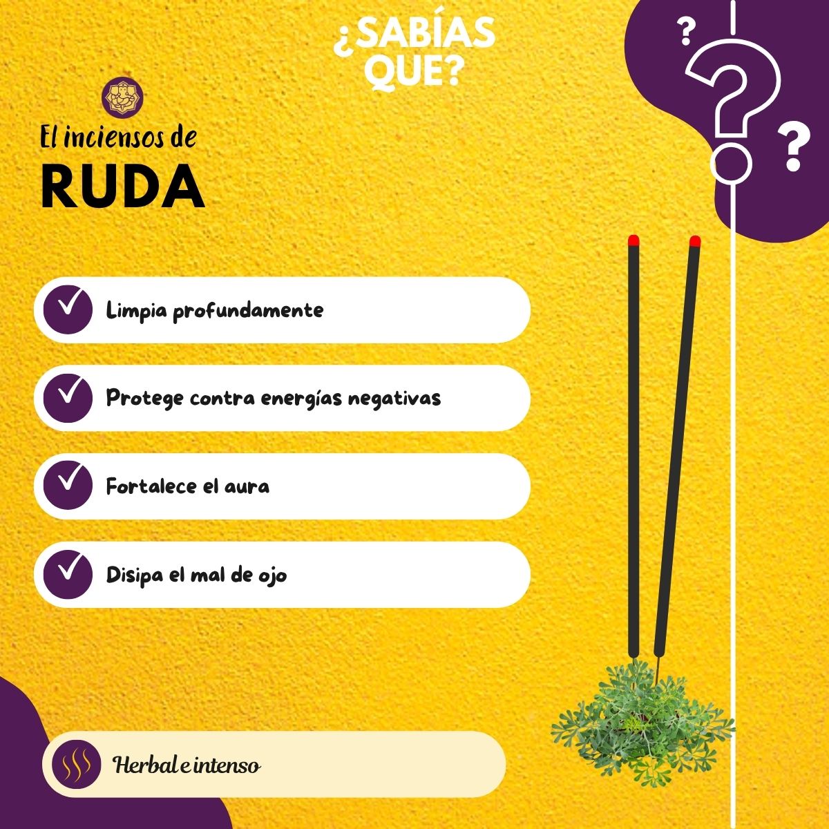 Incienso Jumbo Yatra Ruda