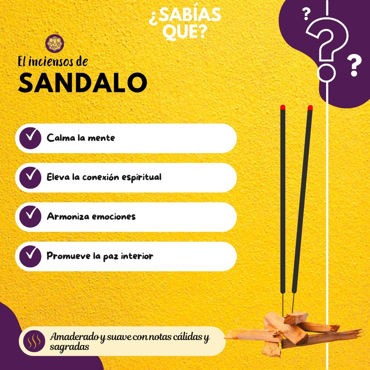 Incienso en Cono Sandalwood