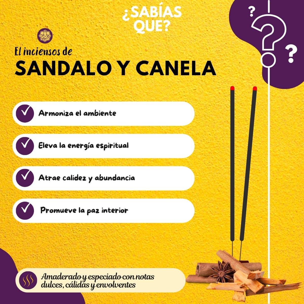Incienso Heritage Sandalo con Canela