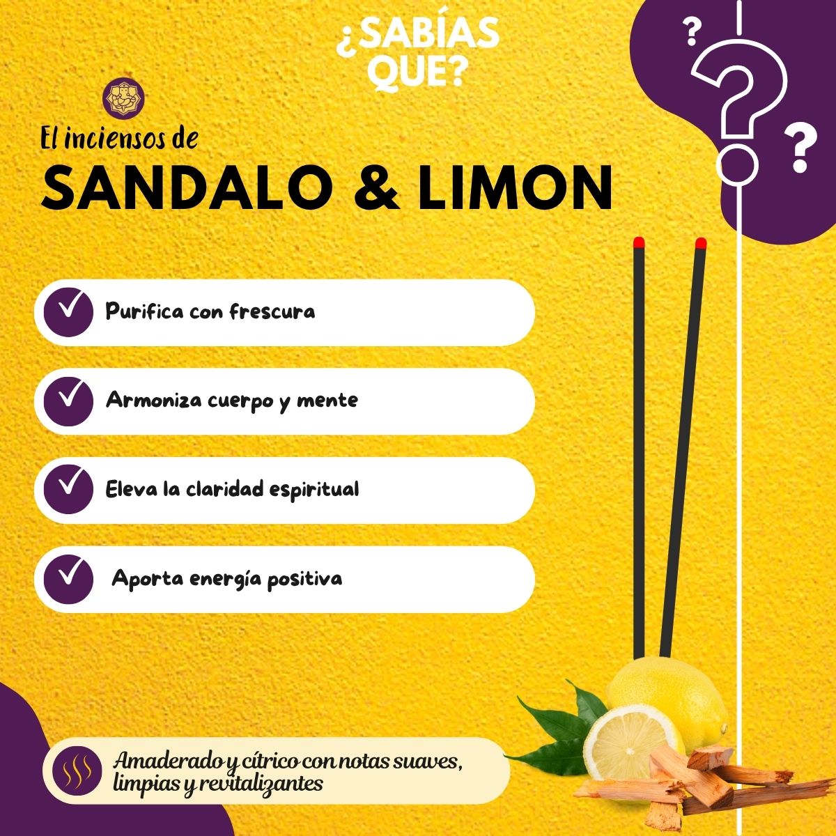 Incienso Heritage Sandalo con Limon