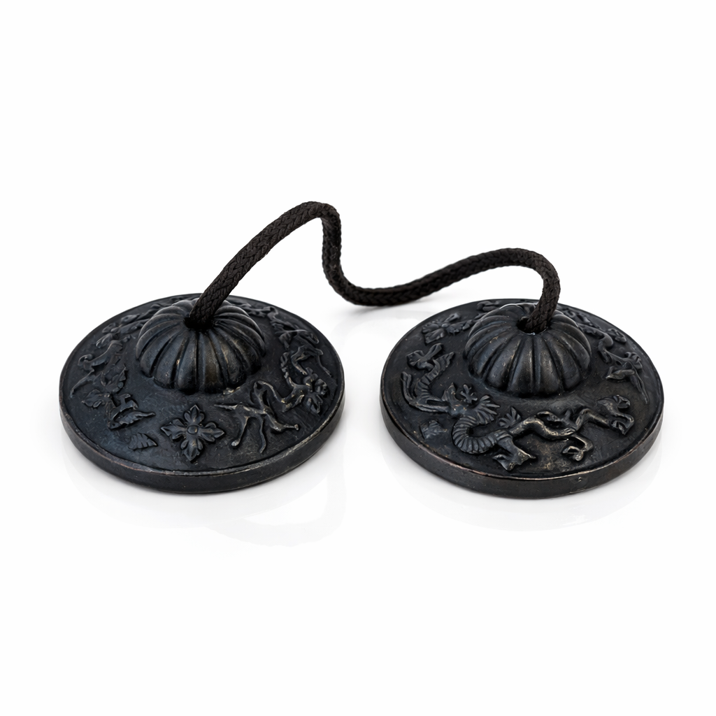 Tingshas Campanas Tibetanas Diseño 7 cm